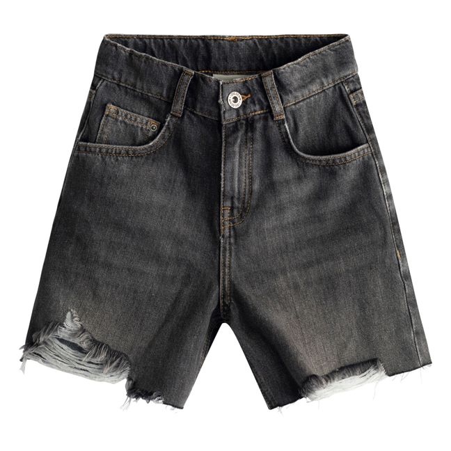 Short en Jean Coton Bio Mia | Noir