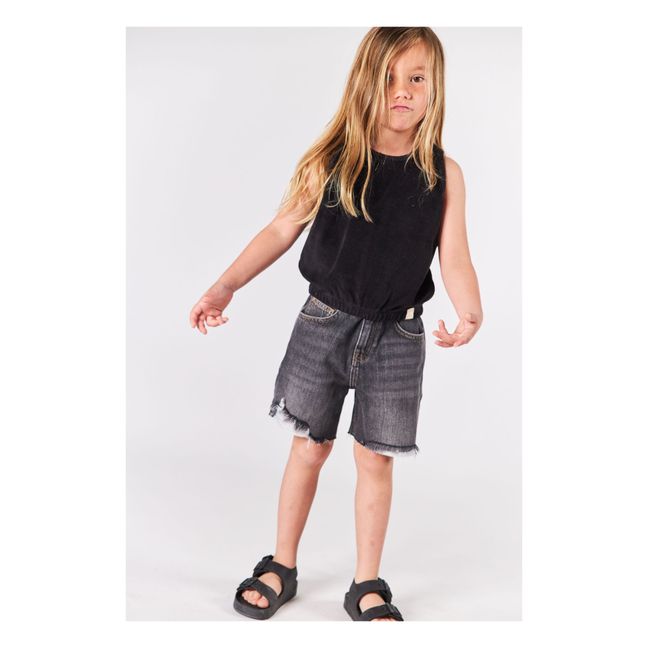 Short en Jean Coton Bio Mia | Noir