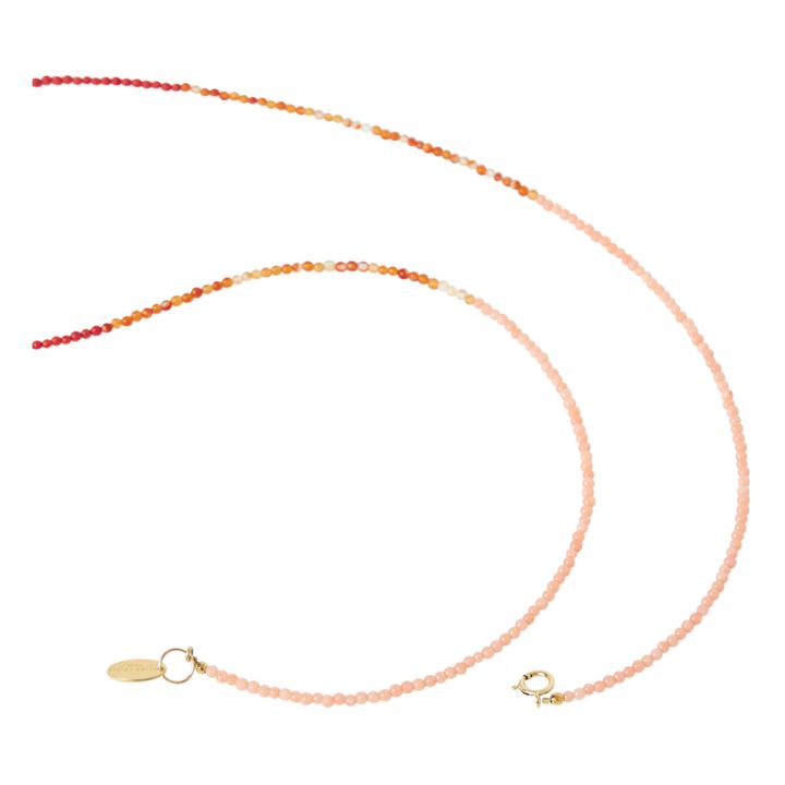 Tsikis x Alma Deia Exclusive - Halskette Long Murad | Orange- Produktbild Nr. 3