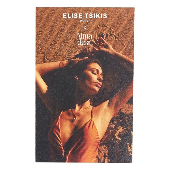 Exclusivo Elise Tsikis x Alma Deia - Collar Largo Murad | Naranja- Imagen del producto n°4
