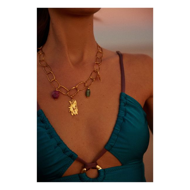 Tsikis x Alma Deia Exclusive - Halskette mit Anhänger Ferrera | Gold