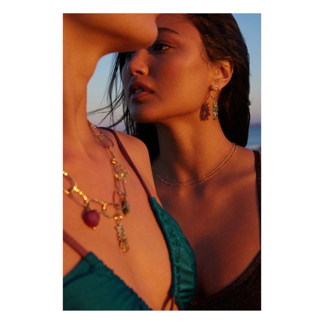 Esclusiva Elise Tsikis x Alma Deia - Collana con charm Ferrera | Gold