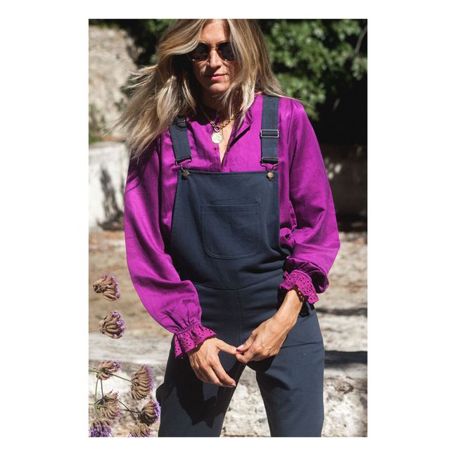 Marlot x Smallable Exclusive - Prisca Silk Blouse - Women’s Collection | Rosa Fushia