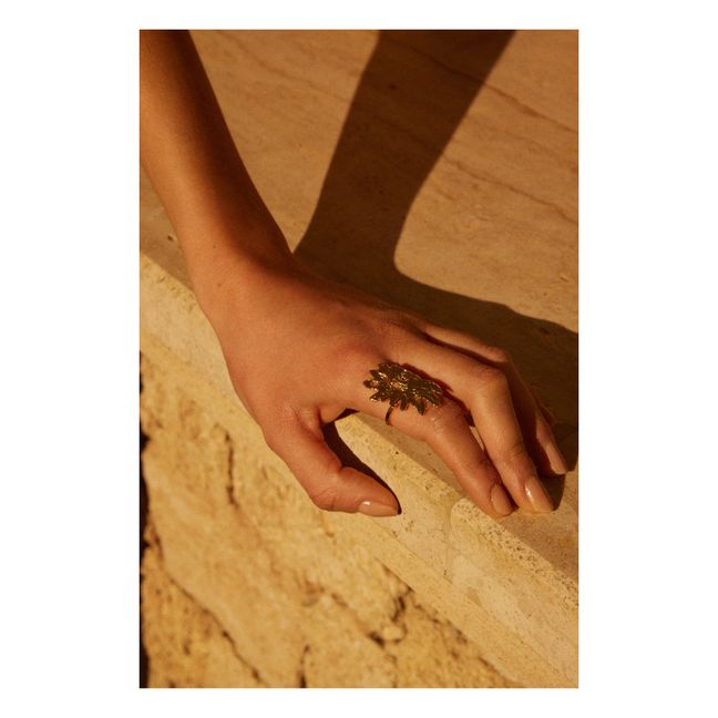 Exclusivité Elise Tsikis x Alma Deia - Bague Ajustable Soleil Alcudia | Gold