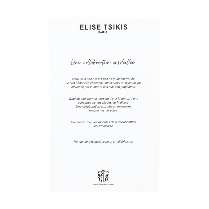 Exclusivo Elise Tsikis x Alma Deia - Pulsera Figura | Naranja- Imagen del producto n°5