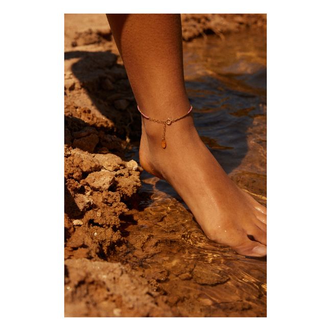 Tsikis x Alma Deia Exclusive - Horta Ankle Chain | Fuchsia