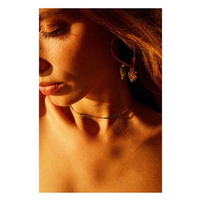 Exclusivité Elise Tsikis x Alma Deia - Chaine De Corps Blava | Vert
