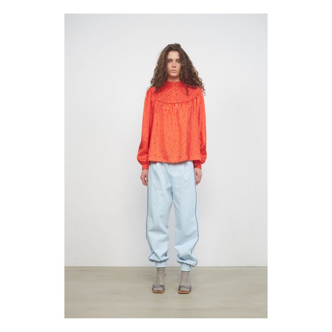 Amalie Silk Blouse | Naranja