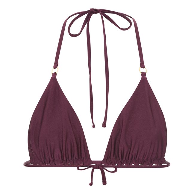 Triangolo bikini reversibile | Melanzana