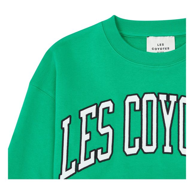 Cropped Logo Sweater | Green
