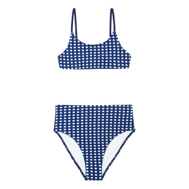 Checked Bikini  | Blue