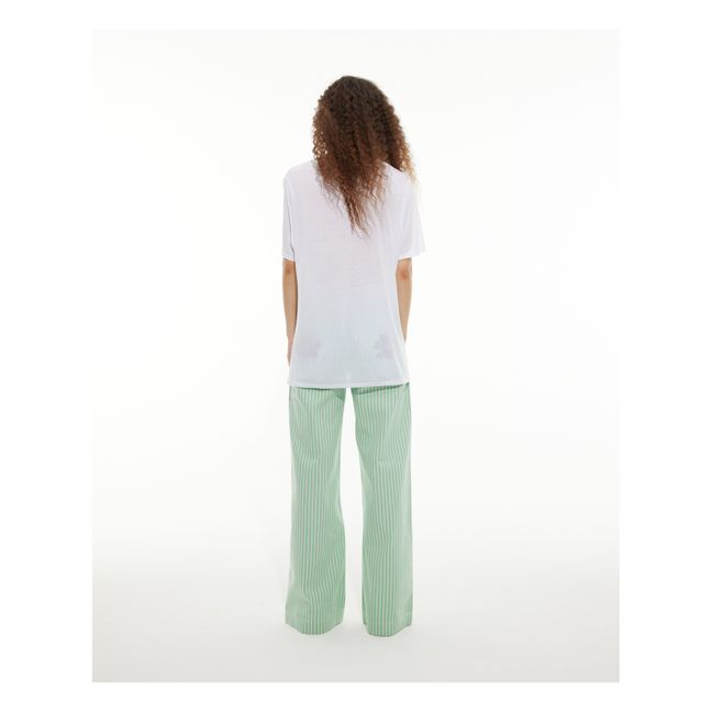 T-Shirt Fiori  | Bianco