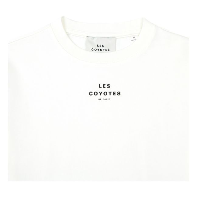 Boxy Logo T-Shirt | Ecru