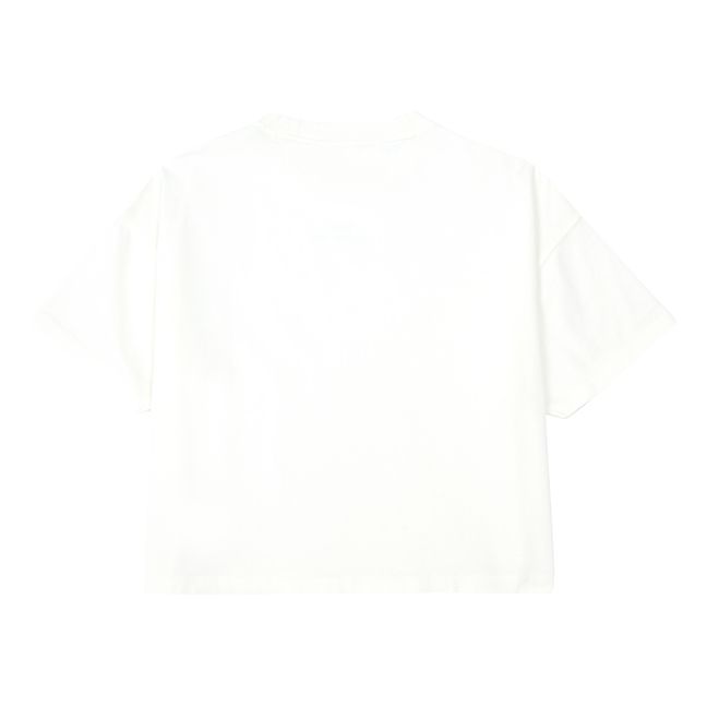 Boxy Logo T-Shirt | Ecru