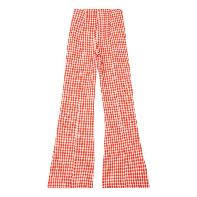 Schlaghose Gingham  | Rot