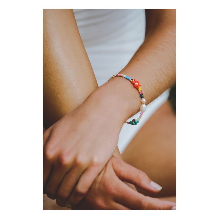 Mexi Flower Bracelet | Rosso- Immagine del prodotto n°1