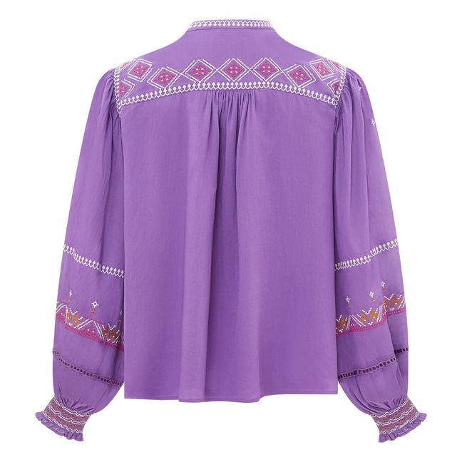Embroidered Blouse | Purple