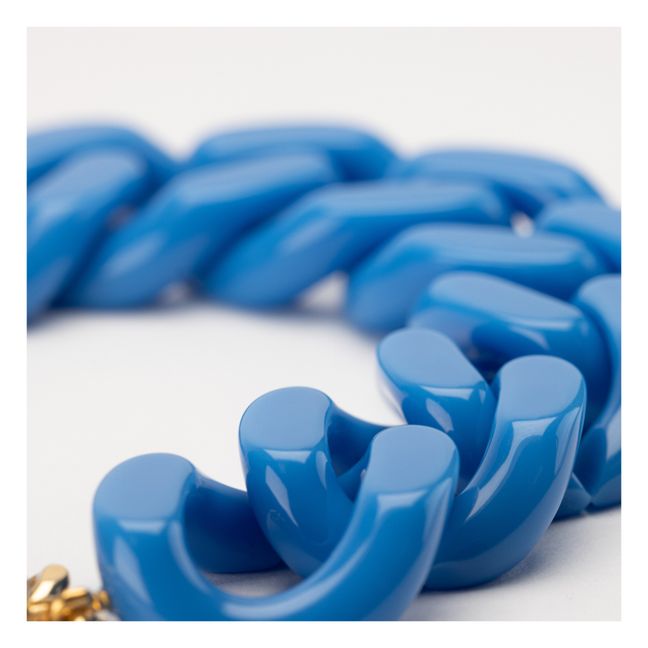 Flat Chain Bracelet | Blau