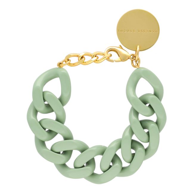 Bracelet Flat Chain | Vert Menthe