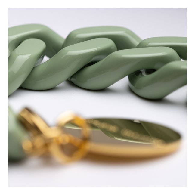 Bracelet Flat Chain | Vert Menthe