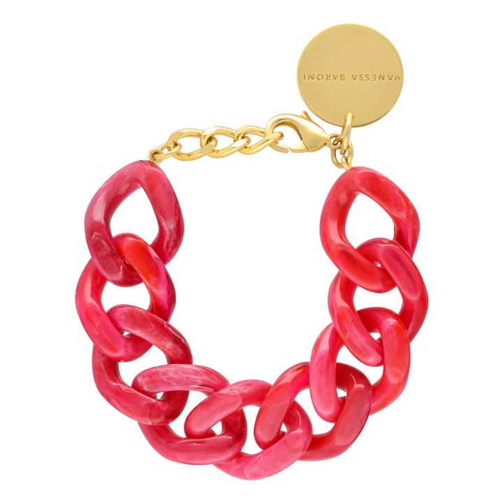 Flat Chain Marble Bracelet | Rosa- Immagine del prodotto n°0