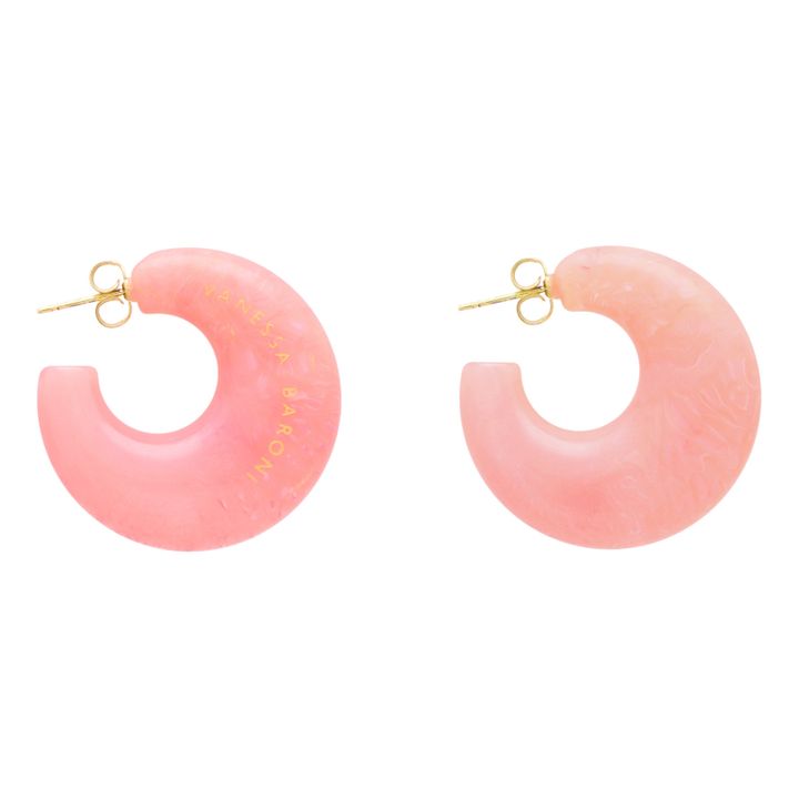 Moon Neon Earrings | Rosa- Imagen del producto n°0