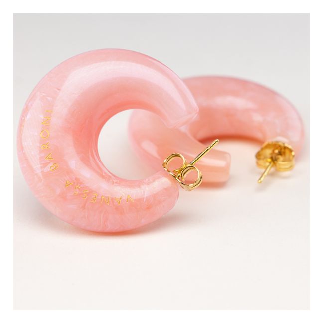 Moon Neon Earrings | Pink