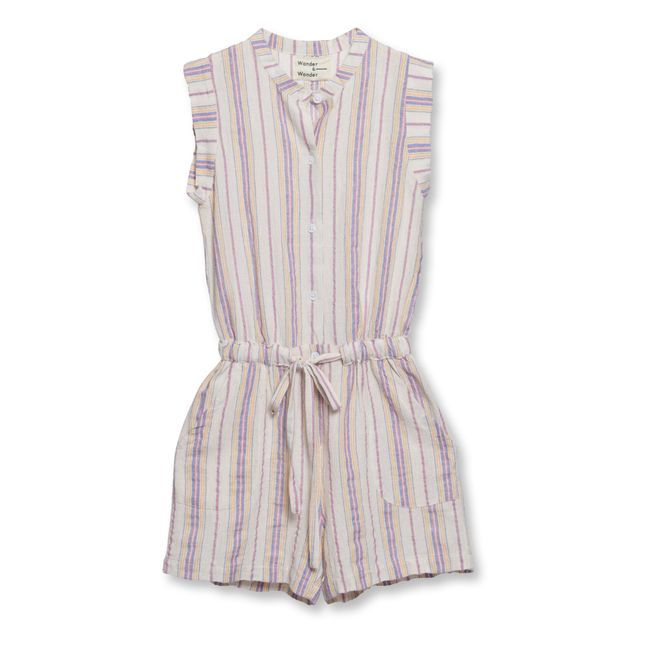 Combishort Rayée Summer | Ecru