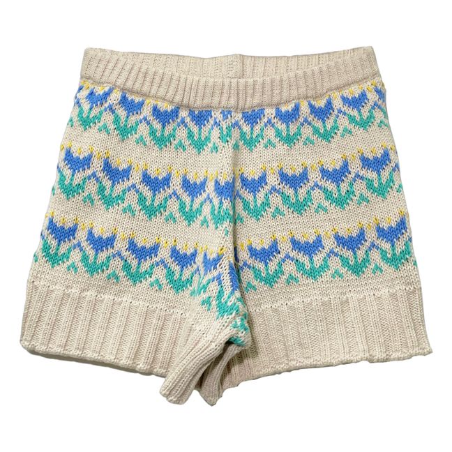 Organic Cotton Knitted Shorts | Ecru