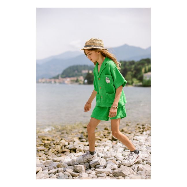 Terry Shirt and Shorts Set | Verde