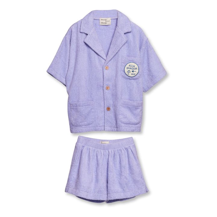 Terry Shirt and Shorts Set | Lila- Imagen del producto n°0
