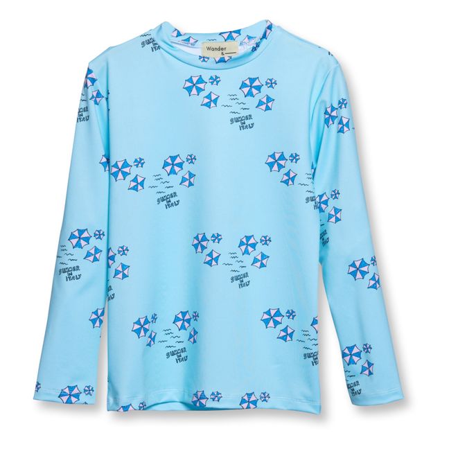 Anti-UV Swim T-Shirt  | Azul Cielo