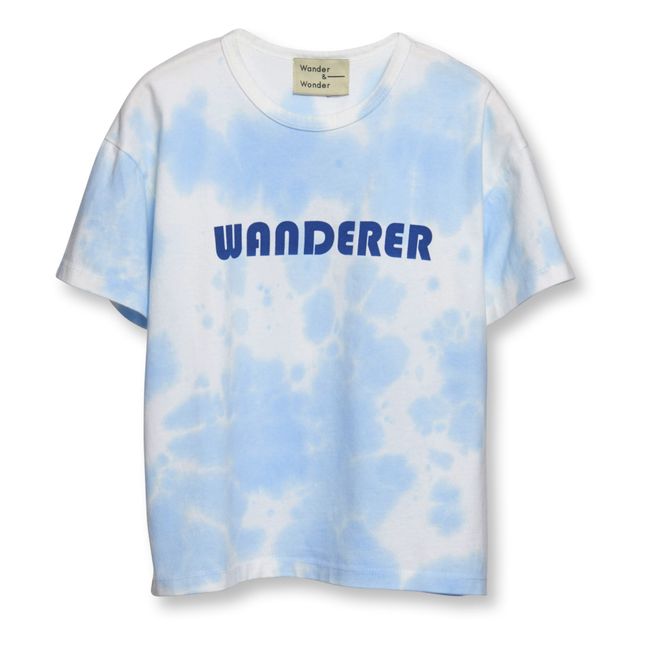 T-Shirt Coton Bio Wanderer | Azzurro