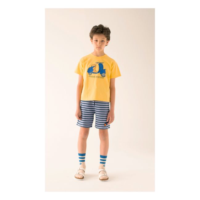 T-shirt Coton Bio Scooter | Jaune