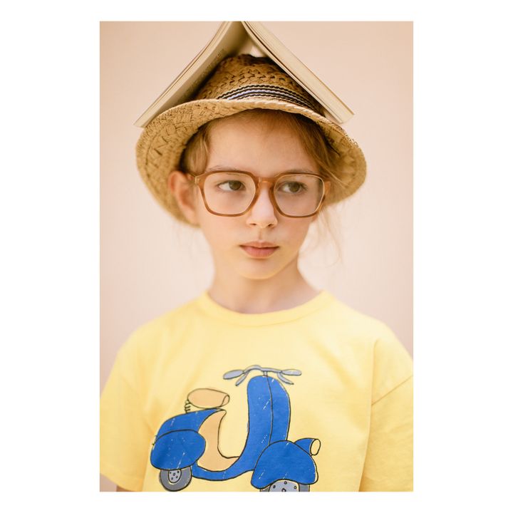 Camiseta Scooter de algodón ecológico | Amarillo- Imagen del producto n°3