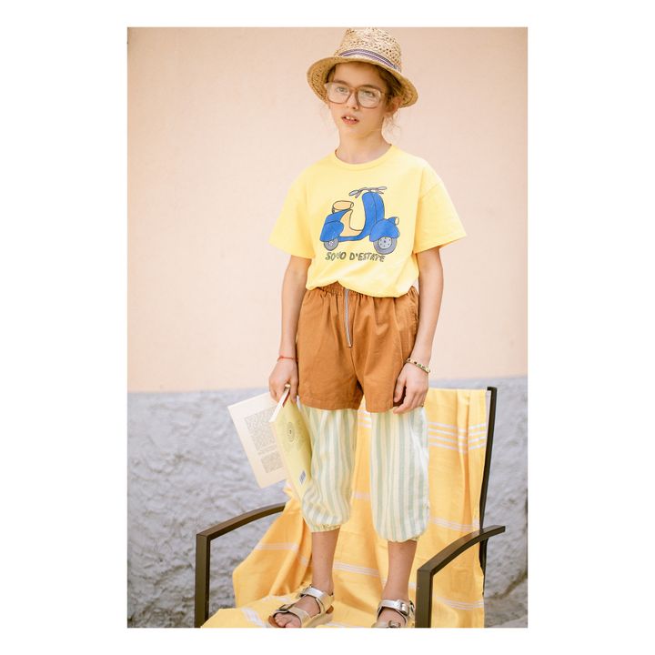 Camiseta Scooter de algodón ecológico | Amarillo- Imagen del producto n°4
