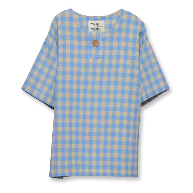 Henley T-shirt | Hellblau