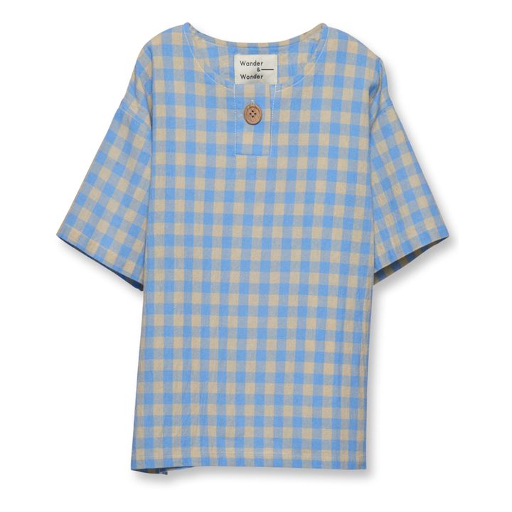Henley T-shirt | Azul Cielo- Imagen del producto n°0