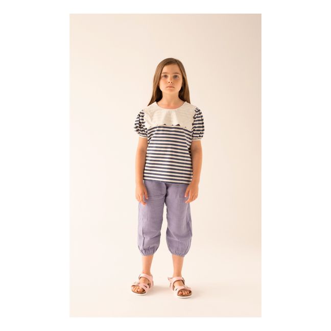 Pantalon Gaze de Coton Orchid | Lilas