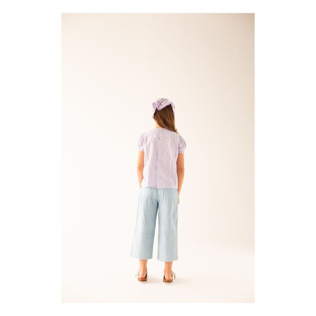 Weite Hose | Hellblau