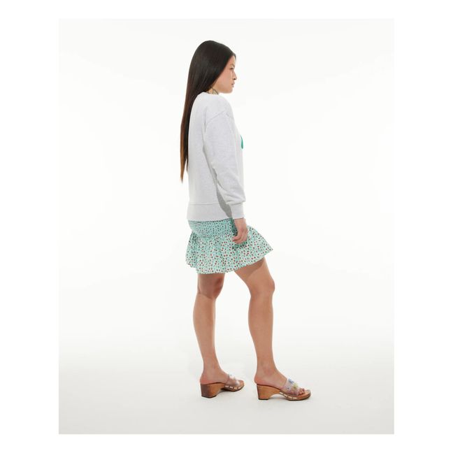 Felpa Retro Logo  | Light grey