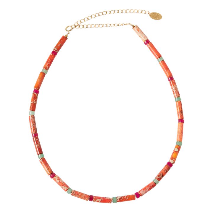 Exclusivo Elise Tsikis x Alma Deia - Collar Inca | Naranja- Imagen del producto n°0