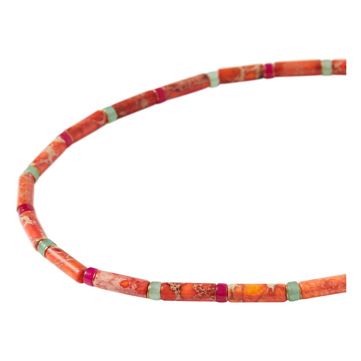 Exclusivo Elise Tsikis x Alma Deia - Collar Inca | Naranja- Imagen del producto n°1