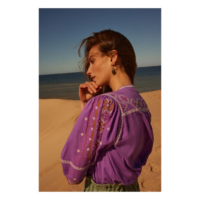 Exclusivité Elise Tsikis x Alma Deia - Boucle d'Oreille Santaniy | Vert