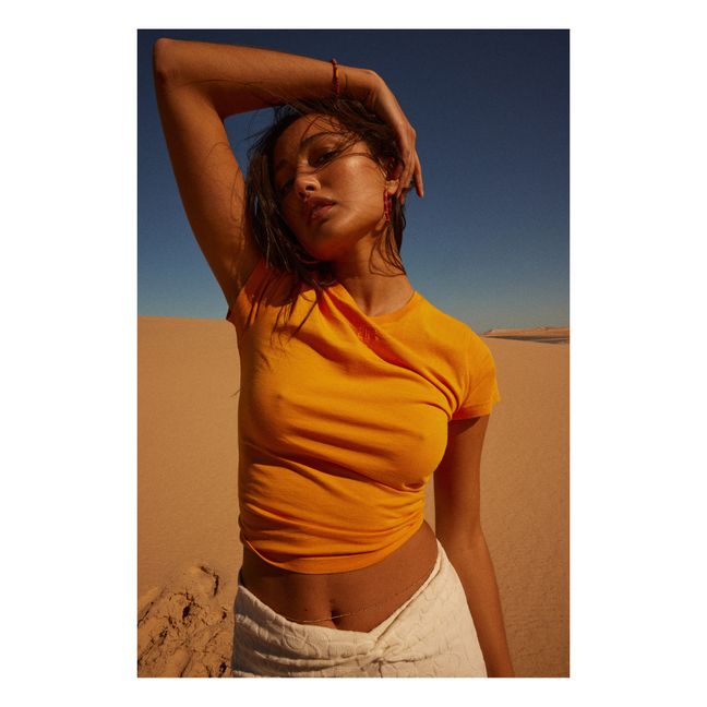 Exclusivité Elise Tsikis x Alma Deia - Boucles d'Oreilles Marcia | Orange