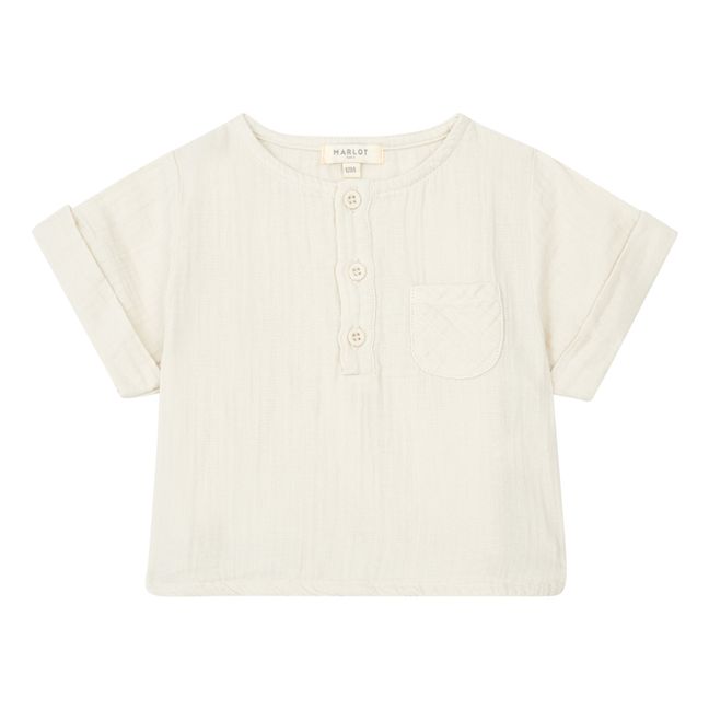 Kurta in garza di cotone Marius | Ecru