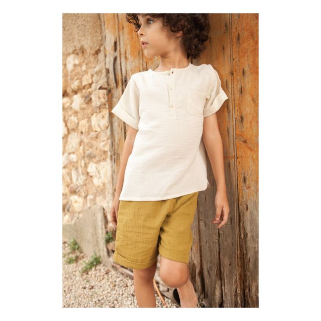 Kurta Gaze de Coton Marius | Ecru