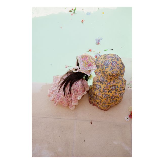 Cappello a fiori Afid | Giallo senape