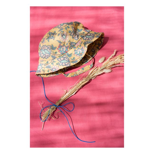 Afid Flower Print Hat | Amarillo Mostaza