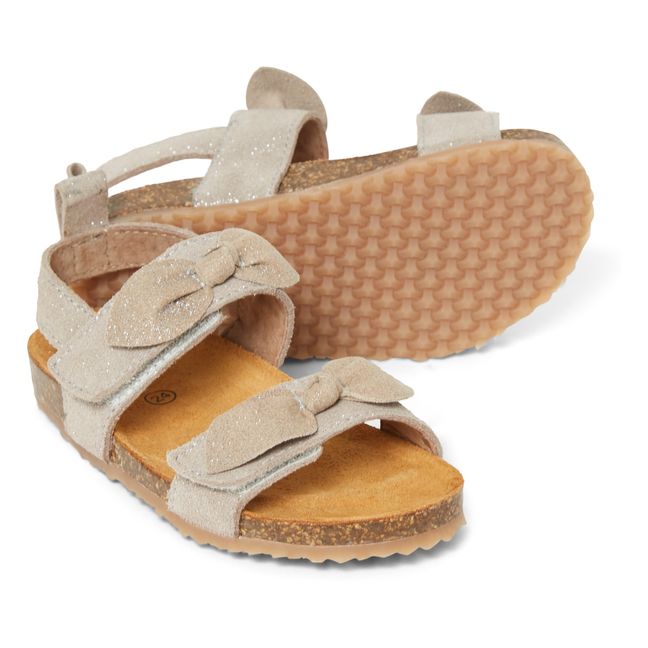 Two Con Me - Suede Double Buckle Sandals | Plateado